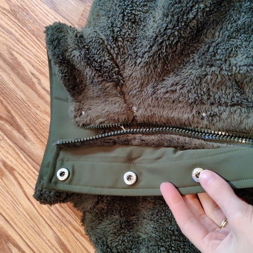 Green Fleece Jacket, NWOT - Picture 3 of 10